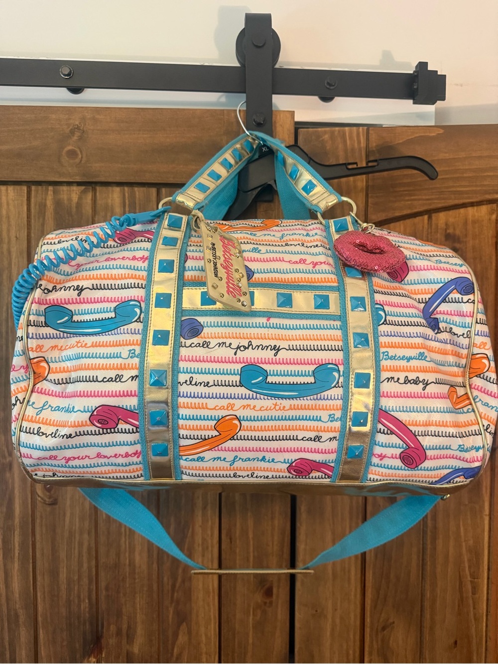 Betseyville by Betsey Johnson “Call Me”  duffel bag